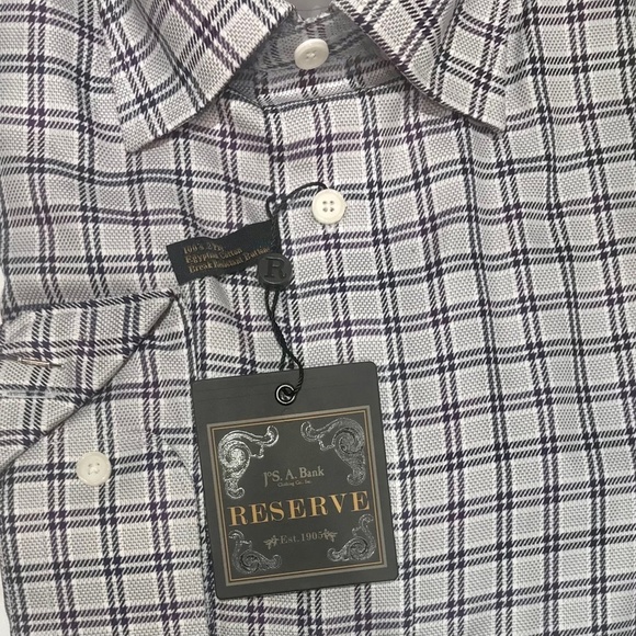 Men's Jos.A.Bank Reserve 100's 2-ply Egyptian Cotton Break Resist Buttons Sz XXL - Picture 5 of 5